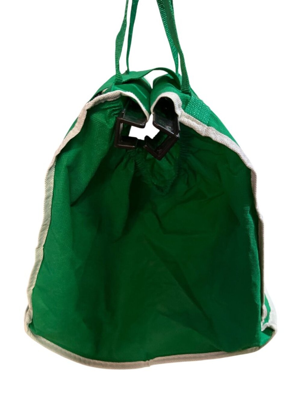 Telebrands Grab Bag Reusable Cart Shopping Bag Green Clip On Used - Picture 7 of 13